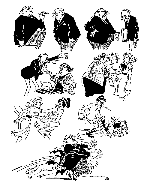 Классический пример смещения аффекта изобразил карикатурист Херлуф Бидструп